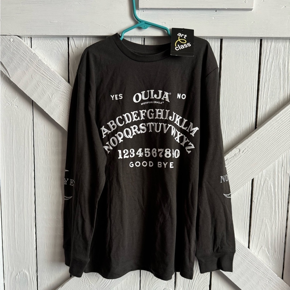 NWT Art Class Girl’s Size Medium 7/8 Ouija Board Long Sleeve Gray Shirt